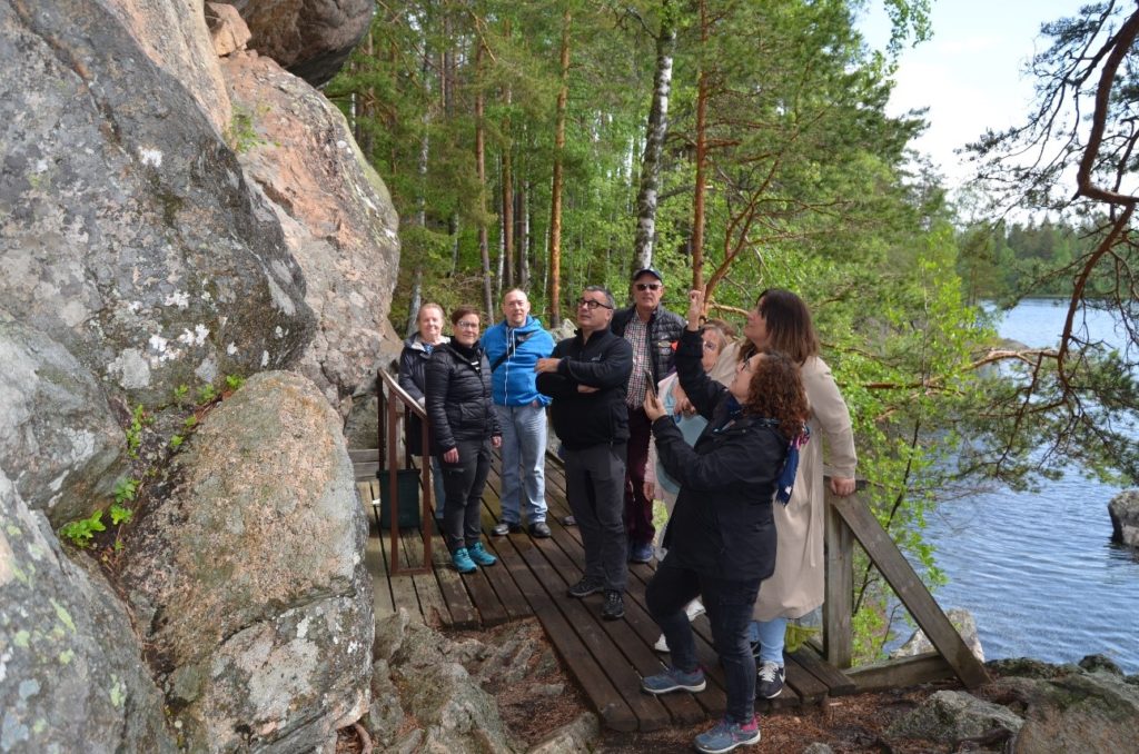 Guided visit to Astuvansalmi during the seminar.